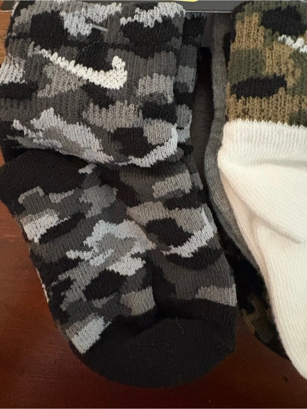 New Nike 6 Pack Lightweight Camo Ankle Socks Newborn 6-12 Months